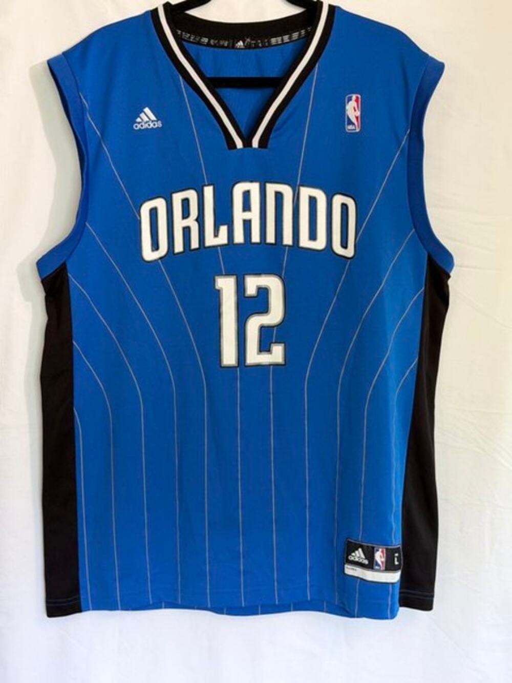 NBA Orlando Magic Basketball Dwight Howard #12 Jersey Adidas Size Large Blue